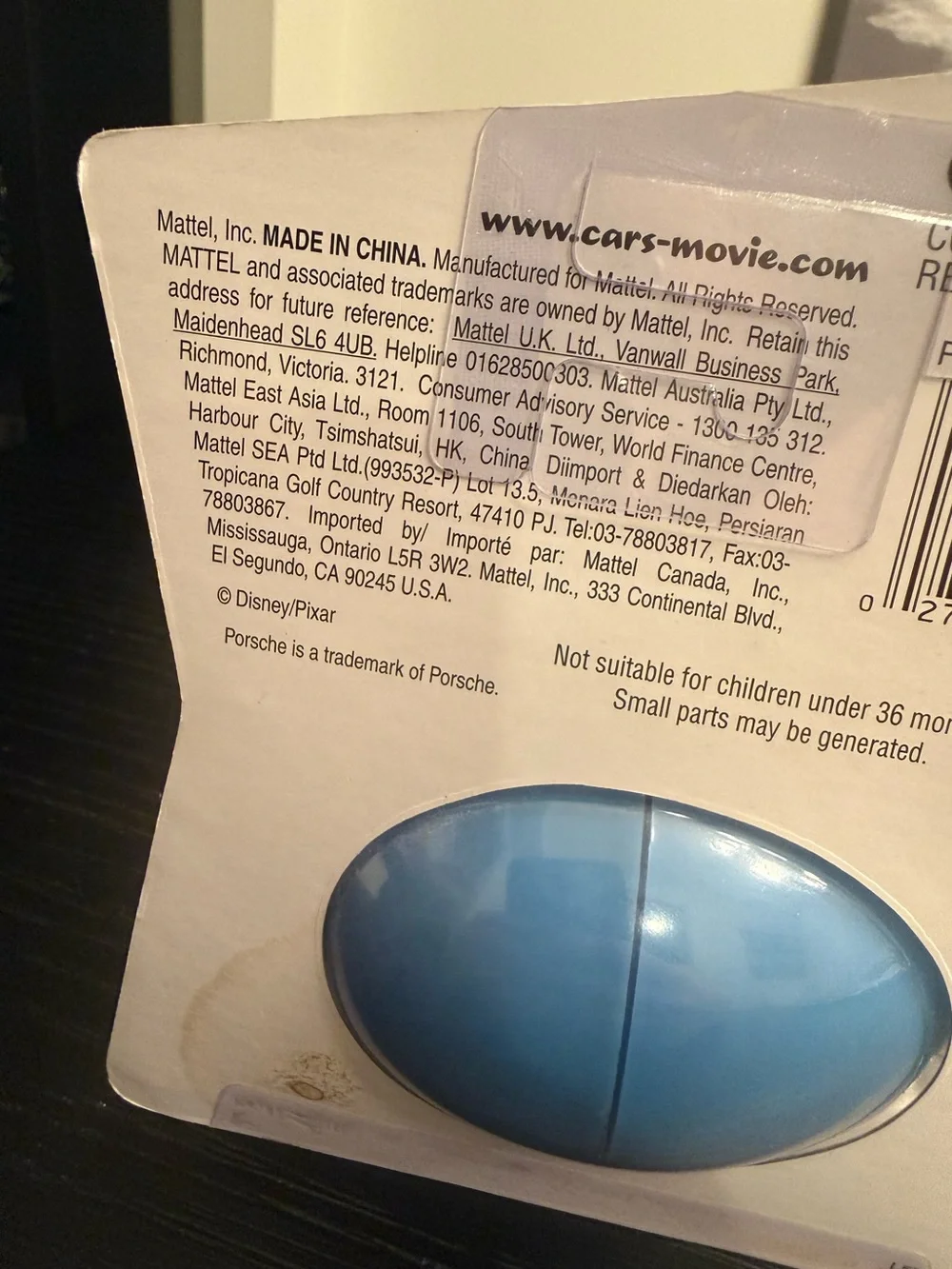 Pixar Cars Sally Diecast Toy Car Sally Easter Egg Sealed Unopened Flawed